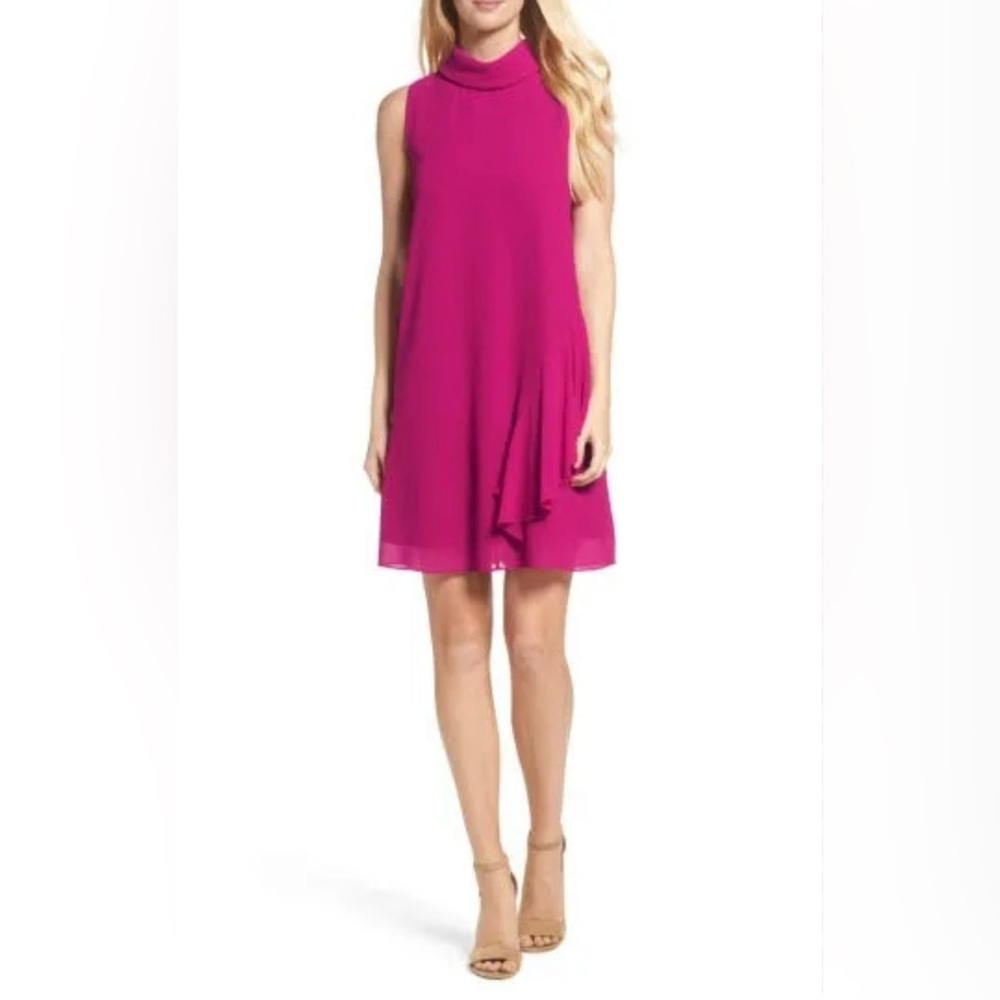 Vince‎ Camuto Dress Size 4 Bright Fuschia Pink Sleeveless Sundress 🩷🩷